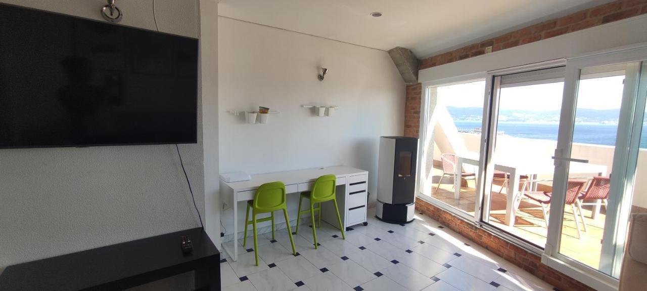 Apartamento Ático con amplia terraza y espectaculares vistas Sanxenxo Exterior foto